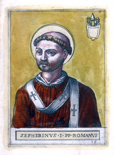 Papa Zefirino I da Unbekannt