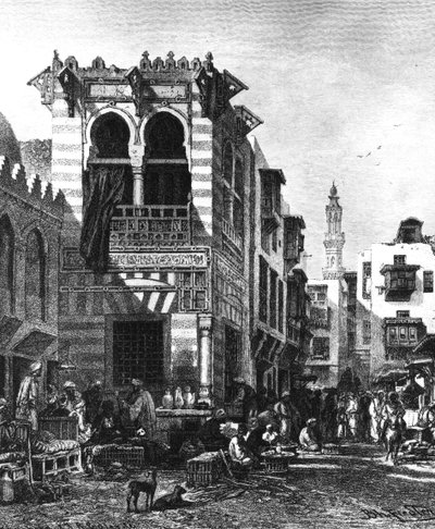 Scuole popolari nel cuore del Cairo, Egitto, 1880 da Unbekannt