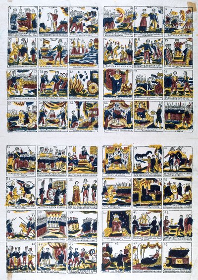 Vista popolare spagnola della vita di Napoleone, XIX secolo da Unbekannt