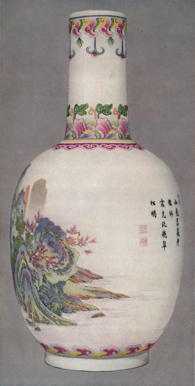 Bottiglia di porcellana in stile Ku Yueh Hsuan. Periodo ChIen Long, 1736-1796, 1928 da Unbekannt