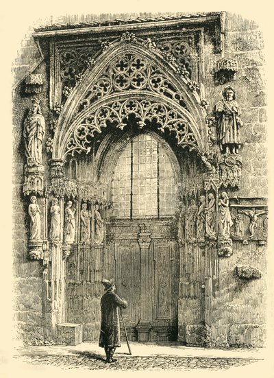 Portico della Chiesa di San Sebaldo, Norimberga, 1890 da Unbekannt