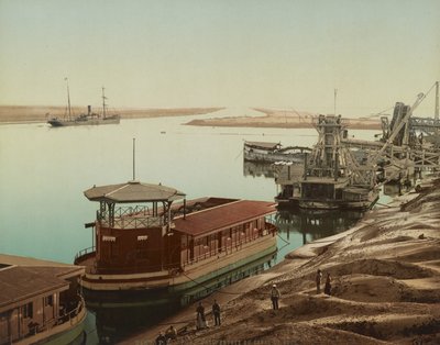 Port Said, ingresso del Canale di Suez, c.1900 da Unbekannt