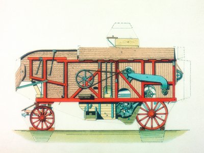 Trebbiatrice portatile, c1910 da Unbekannt