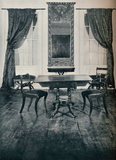 Parte del salotto della casa a Irvington, New York, costruita intorno al 1820 da Unbekannt