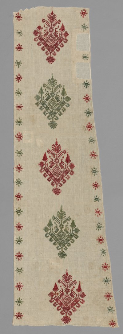 Parte di una tenda da letto, 1600 - 1700 da Unbekannt