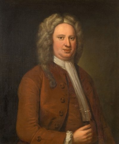 Ritratto di un uomo sconosciuto, possibilmente Clobery Holte, 1720-1740 da Unbekannt