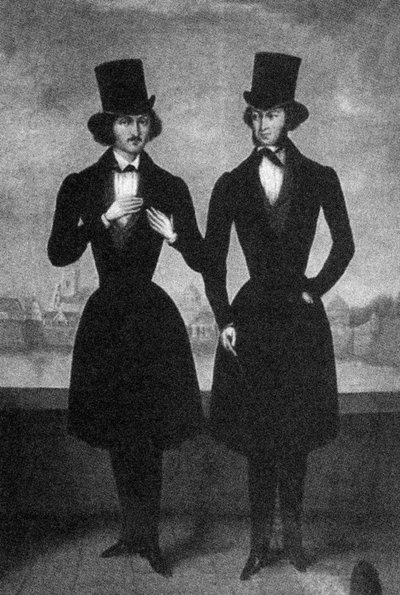 Ritratto di Aleksandr Puškin e Nikolaj Gogol