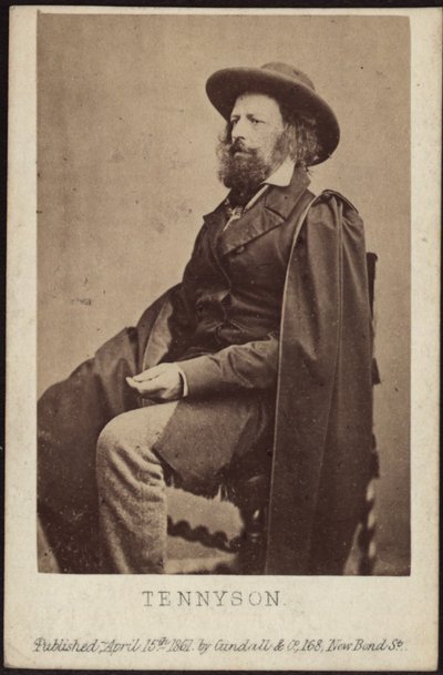 Ritratto di Alfred, Lord Tennyson da Unbekannt