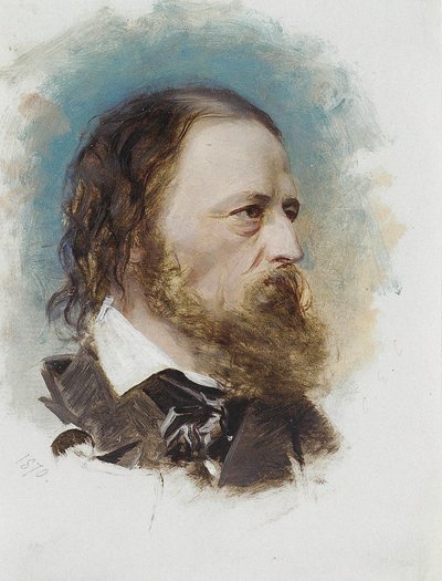 Ritratto di Alfred, Lord Tennyson, 1870 da Unbekannt