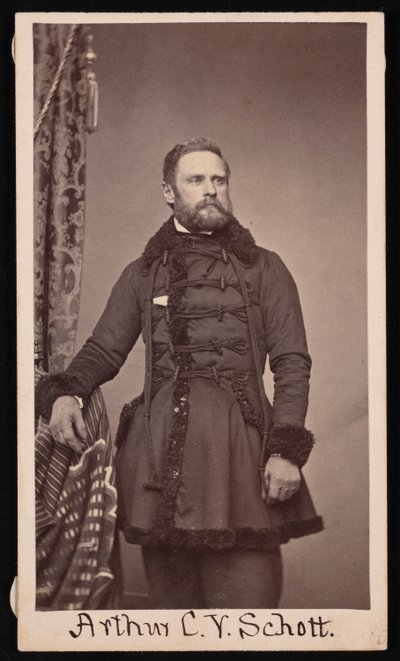 Ritratto di Arthur Carl Victor Schott 1814-1875, prima del 1875 da Unbekannt