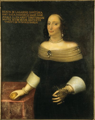 Ritratto di Beata De la Gardie 1612-1680, c. 1653 da Unbekannt