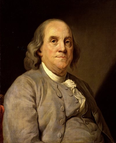 Ritratto di Benjamin Franklin da Unbekannt