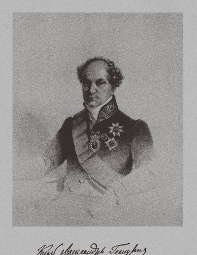 Ritratto del conte Alexander Nikolayevich Golitsyn 1773-1844 da Unbekannt