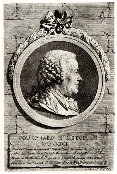 Ritratto del Conte Burkhard Christoph von Münnich da Unbekannt