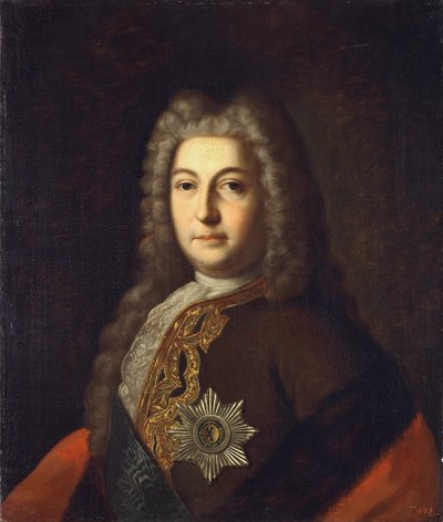 Ritratto del conte Heinrich Johann Friedrich Andrei Ostermann 1687-1747, fine XVIII secolo da Unbekannt