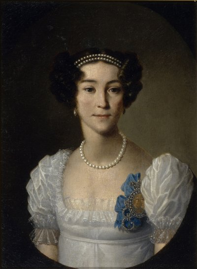 Ritratto della contessa Anna Alexeyevna Orlova di Chesma 1785-1848, inizio XIX secolo da Unbekannt