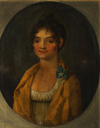 Ritratto della contessa Anna Alexeyevna Orlova di Chesma 1785-1848, c. 1805-1810 da Unbekannt
