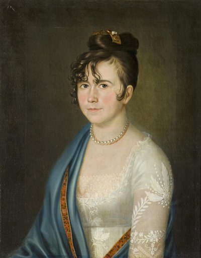 Ritratto della Contessa Anna Vladimirovna Bobrinskaya 1769-1846, 1800 da Unbekannt