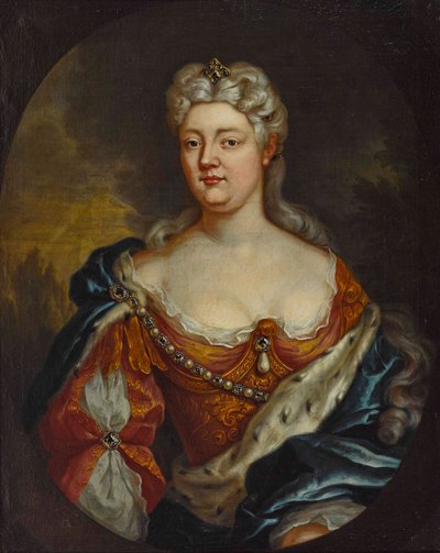 Ritratto della Contessa Caroline di Nassau-Saarbrücken 1704-1774, c. 1725 da Unbekannt