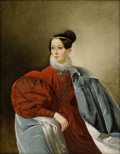 Ritratto della Contessa Yelizaveta Ivanovna Kropotkina, nata Dorokhova da Unbekannt