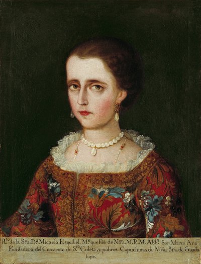 Ritratto di Dona Micaela Esquibel da Unbekannt