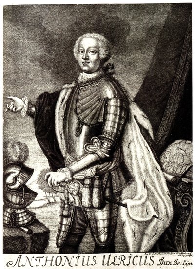 Ritratto del Duca Antonio Ulrico di Brunswick 1714-1774 da Unbekannt