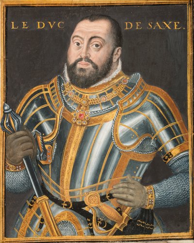 Ritratto del Duca Johann Friedrich I 1503-1554, Elettore di Sassonia, ca. 1550 da Unbekannt