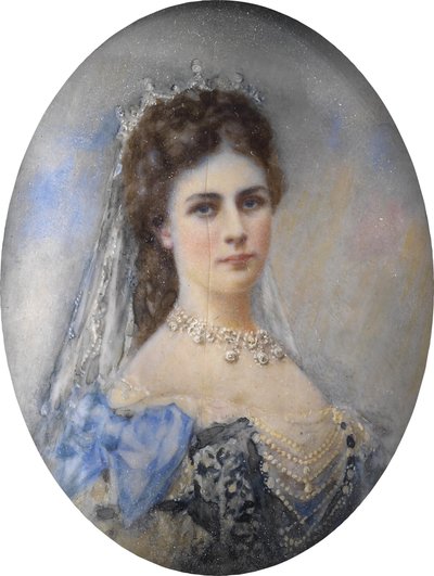 Ritratto di Elisabetta di Baviera, c. 1900 da Unbekannt