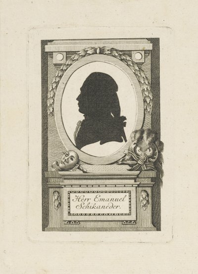 Ritratto di Emanuel Schikaneder 1751-1812, c. 1790 da Unbekannt