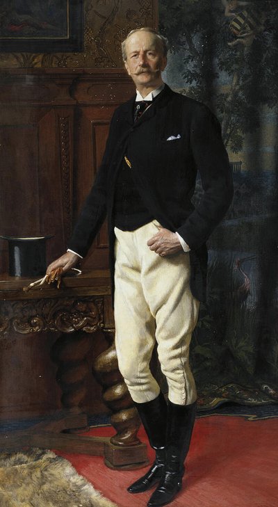 Ritratto di Ernesto I, Duca di Sassonia-Altenburg 1826-1908, 1893 da Unbekannt