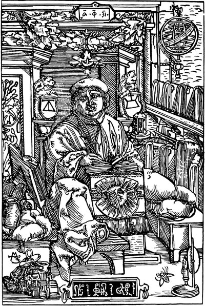 Ritratto di Francysk Skaryna 1486-1541, 1517 da Unbekannt