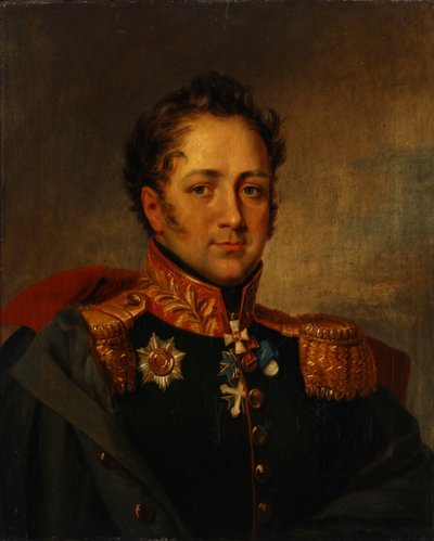 Ritratto del generale Alexander Alexandrovich Pisarev 1780-1848, primo quarto del XIX secolo da Unbekannt