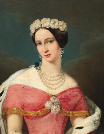 Ritratto della Granduchessa Alexandra Iosifovna di Sassonia-Altenburg 1830-1911 da Unbekannt