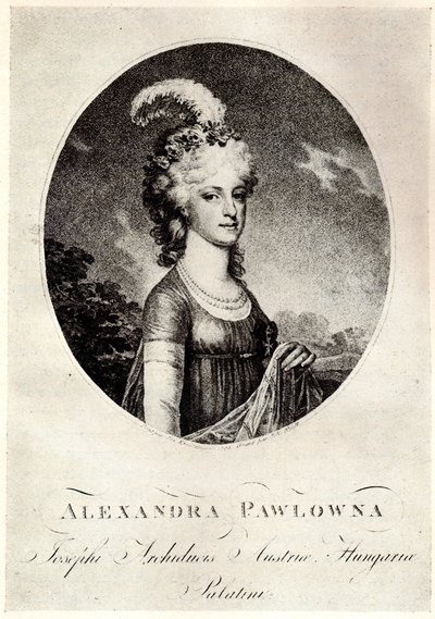Ritratto della Granduchessa Alexandra Pavlovna 1783-1801, inizio XIX sec. da Unbekannt