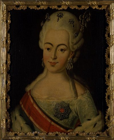 Ritratto della Granduchessa Natalia Alekseevna di Russia 1755-1776, Principessa Wilhelmina Louisa di Hesse da Unbekannt