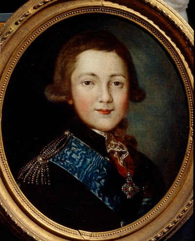 Ritratto del Granduca Alessandro Pavlovich di Russia da Unbekannt