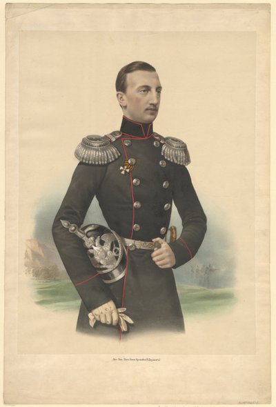 Ritratto del Granduca Nikolai Nikolayevich di Russia 1831-1891, 1860 da Unbekannt