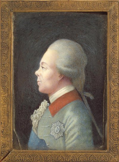 Ritratto del Granduca Pavel Petrovich 1754-1801, 1780s da Unbekannt