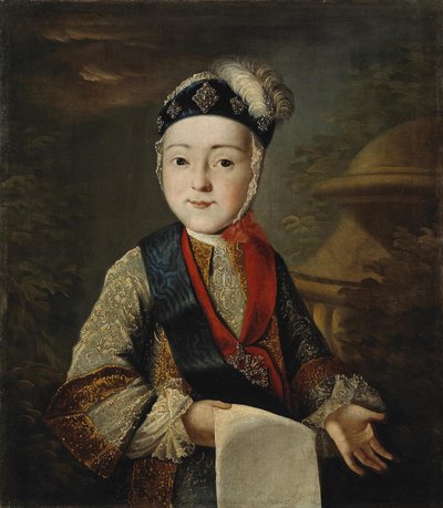 Ritratto del Granduca Pietro III. 1728-1762 da bambino, XVIII secolo da Unbekannt
