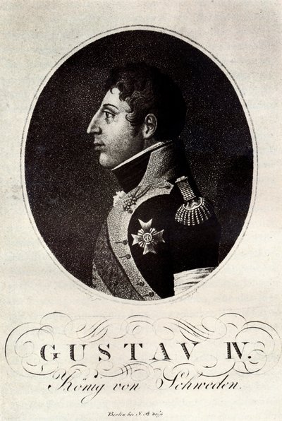 Ritratto di Gustavo IV Adolfo di Svezia, inizio XIX secolo da Unbekannt