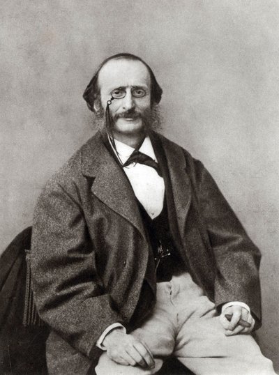 Ritratto di Jacques Offenbach, ca 1865 da Unbekannt
