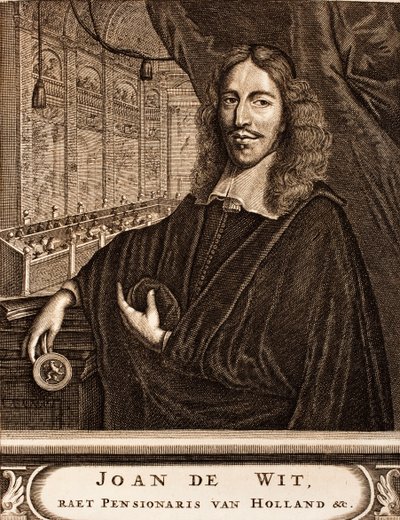 Ritratto di Johan de Witt 1625-1672 da: Schauplatz des Krieges, 1675 da Unbekannt