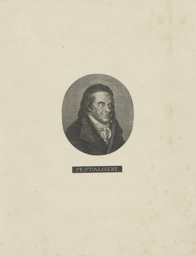 Ritratto di Johann Heinrich Pestalozzi 1746-1827, c. 1830 da Unbekannt