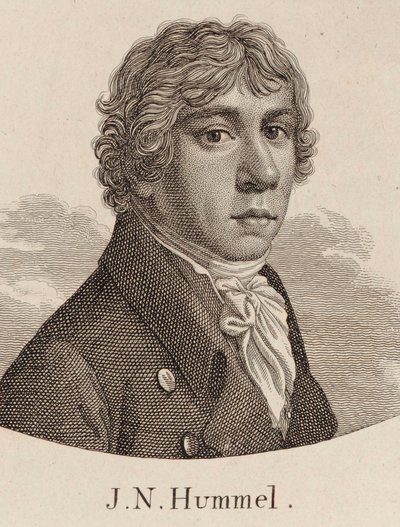 Ritratto di Johann Nepomuk Hummel 1778-1837 da Unbekannt