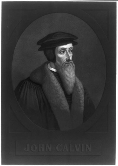 Ritratto di Giovanni Calvino 1509-1564, inizio XIX secolo da Unbekannt