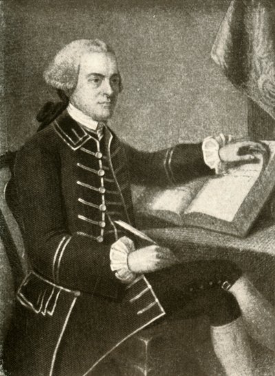 Ritratto di John Hancock, in cappotto con doppie tasche, c1780, 1937 da Unbekannt