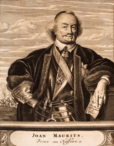 Ritratto di Giovanni Maurizio, Principe di Nassau-Siegen, 1675 da Unbekannt