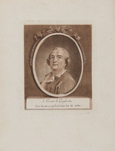Ritratto di Joseph Balsamo, conte di Cagliostro da Unbekannt