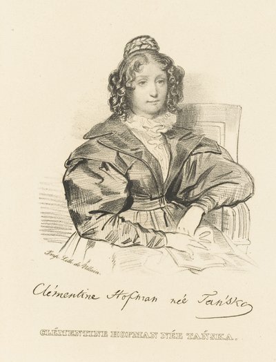 Ritratto di Klementyna Hoffmanowa 1798-1845, c. 1840 da Unbekannt
