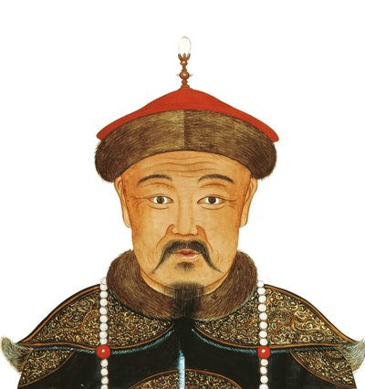 Ritratto di Kublai Khan 1215-1294, XIII secolo da Unbekannt